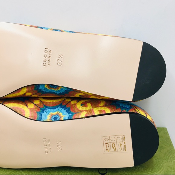 Gucci 100 Multi Color Women’s  Ballet Flat - 680953 UL930 008 4062 - - Picture 12 of 16